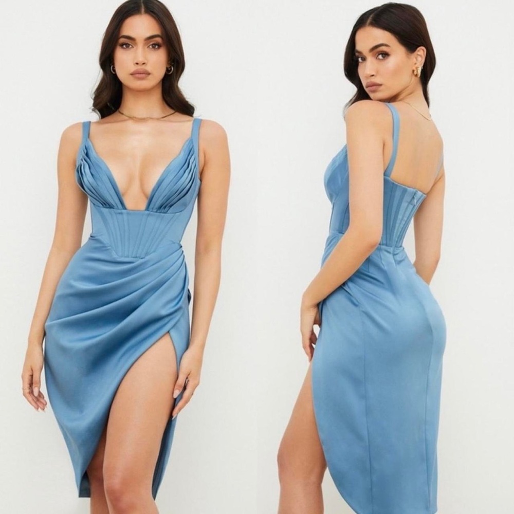 House of CB Blue Midi Dress